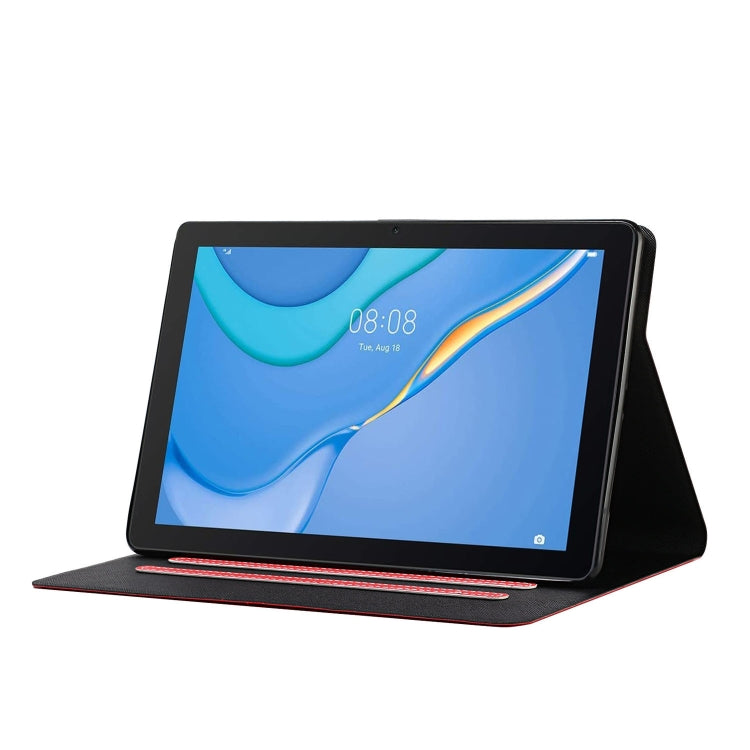 For Samsung Galaxy Tab A11+ / A9+ Pure Color PU Tablet Case with Sleep / Wake-up Function(Red) by bashfashion