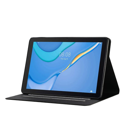 For Samsung Galaxy Tab A11+ / A9+ Pure Color PU Tablet Case with Sleep / Wake-up Function(Black) by bashfashion