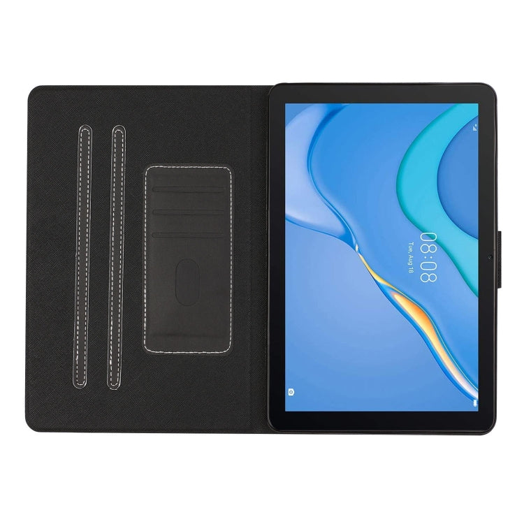 For Samsung Galaxy Tab A11+ / A9+ Pure Color PU Tablet Case with Sleep / Wake-up Function(Black) by bashfashion