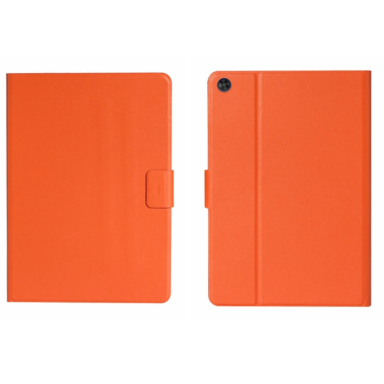 For Samsung Galaxy Tab A11 / A9 Pure Color PU Tablet Case with Sleep / Wake-up Function(Orange) by bashfashion