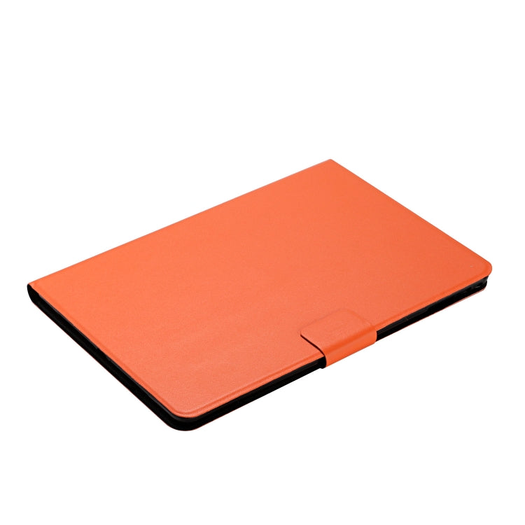 For Samsung Galaxy Tab A11 / A9 Pure Color PU Tablet Case with Sleep / Wake-up Function(Orange) by bashfashion