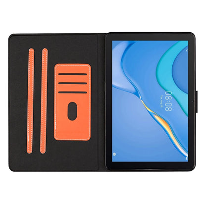 For Samsung Galaxy Tab A11 / A9 Pure Color PU Tablet Case with Sleep / Wake-up Function(Orange) by bashfashion