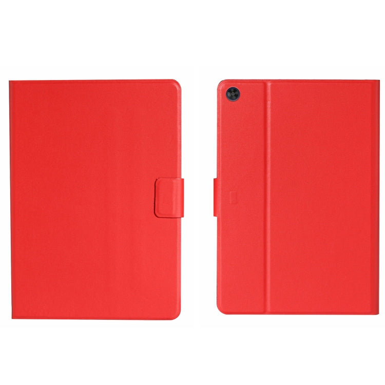 For Samsung Galaxy Tab A11 / A9 Pure Color PU Tablet Case with Sleep / Wake-up Function(Red) by bashfashion