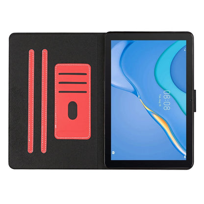 For Samsung Galaxy Tab A11 / A9 Pure Color PU Tablet Case with Sleep / Wake-up Function(Red) by bashfashion