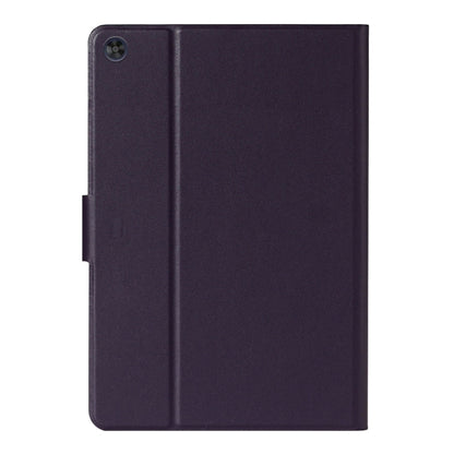 For Samsung Galaxy Tab A11 / A9 Pure Color PU Tablet Case with Sleep / Wake-up Function(Purple) by bashfashion