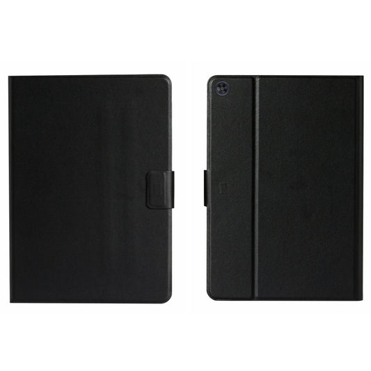 For Samsung Galaxy Tab A11 / A9 Pure Color PU Tablet Case with Sleep / Wake-up Function(Black) by bashfashion