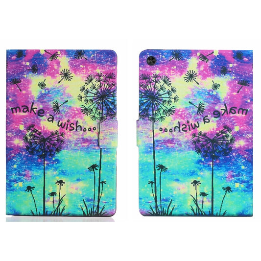 For Samsung Galaxy Tab A11 / A9 Voltage Coloured Drawing Smart PU Tablet Case with Sleep / Wake-up Function(Dandelion) by bashfashion