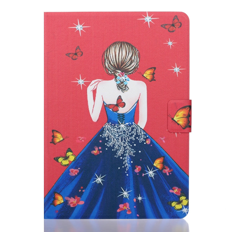 For Samsung Galaxy Tab A11+ / A9+ Voltage Coloured Drawing Smart PU Tablet Case with Sleep / Wake-up Function(Girl Back) by bashfashion