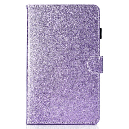 For Samsung Galaxy Tab A11+ / A9+ Glitter Powder Smart PU Tablet Case with Sleep / Wake-up Function(Purple) by bashfashion