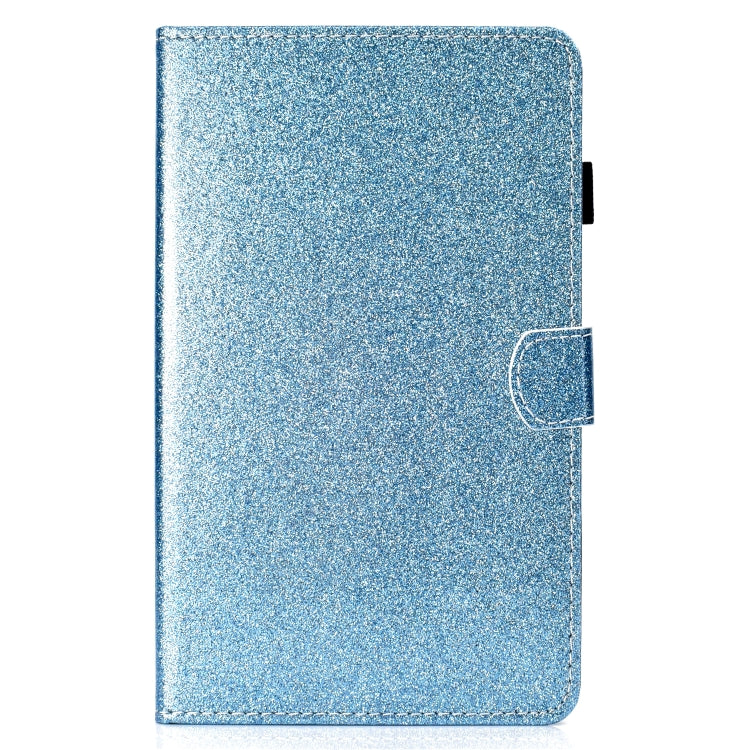 For Samsung Galaxy Tab A11+ / A9+ Glitter Powder Smart PU Tablet Case with Sleep / Wake-up Function(Blue) by bashfashion