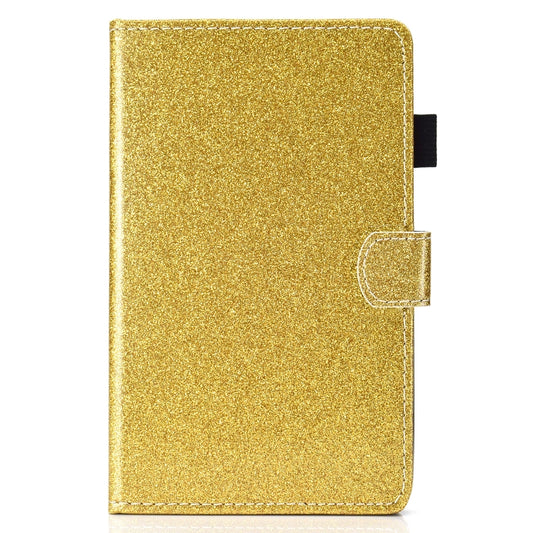 For Samsung Galaxy Tab A11+ / A9+ Glitter Powder Smart PU Tablet Case with Sleep / Wake-up Function(Gold) by bashfashion