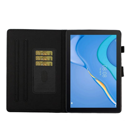 For Samsung Galaxy Tab A11+ / A9+ Glitter Powder Smart PU Tablet Case with Sleep / Wake-up Function(Black) by bashfashion