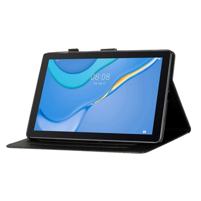 For Samsung Galaxy Tab A11 / A9 Glitter Powder Smart PU Tablet Case with Sleep / Wake-up Function(Gold) by bashfashion