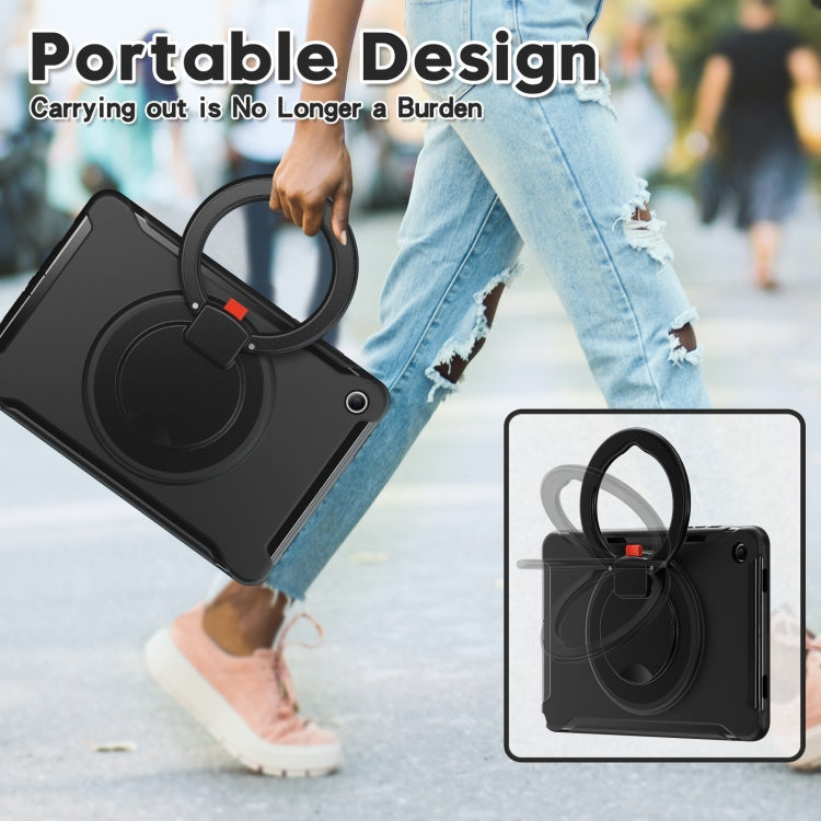 For Samsung Galaxy Tab A9+ / Tab A11+ Shockproof TPU + PC Protective Tablet Case(Black) by bashfashion