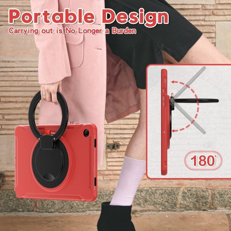 For Samsung Galaxy Tab A9+ / Tab A11+ Shockproof TPU + PC Protective Tablet Case(Red) by bashfashion