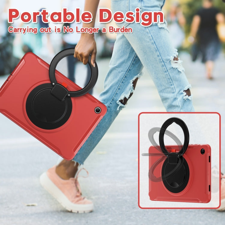 For Samsung Galaxy Tab A9+ / Tab A11+ Shockproof TPU + PC Protective Tablet Case(Red) by bashfashion