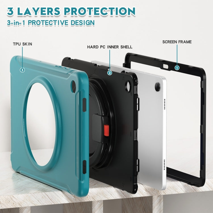 For Samsung Galaxy Tab A9+ / Tab A11+ Shockproof TPU + PC Protective Tablet Case(Blue) by bashfashion