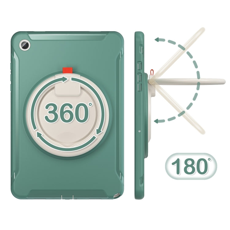 For Samsung Galaxy Tab A9+ / Tab A11+ Shockproof TPU + PC Protective Tablet Case(Emmerald Green) by bashfashion