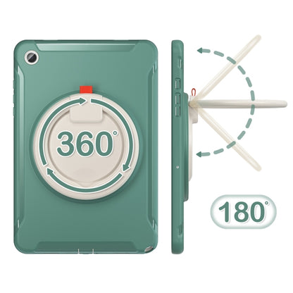 For Samsung Galaxy Tab A9+ / Tab A11+ Shockproof TPU + PC Protective Tablet Case(Emmerald Green) by bashfashion