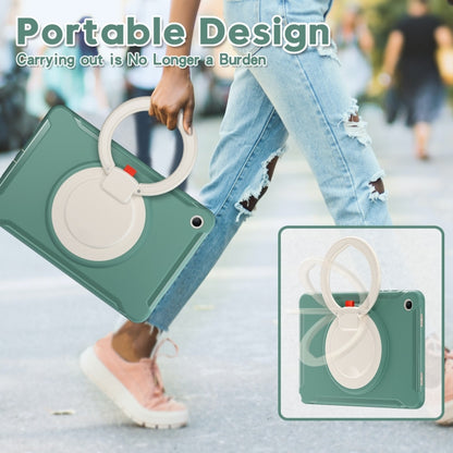 For Samsung Galaxy Tab A9+ / Tab A11+ Shockproof TPU + PC Protective Tablet Case(Emmerald Green) by bashfashion