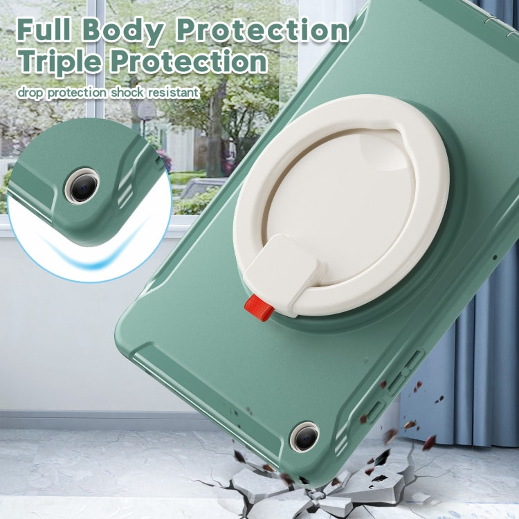 For Samsung Galaxy Tab A9+ / Tab A11+ Shockproof TPU + PC Protective Tablet Case(Emmerald Green) by bashfashion