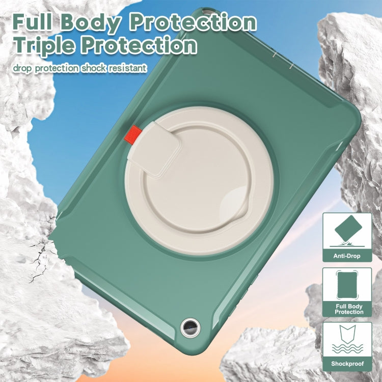 For Samsung Galaxy Tab A9+ / Tab A11+ Shockproof TPU + PC Protective Tablet Case(Emmerald Green) by bashfashion