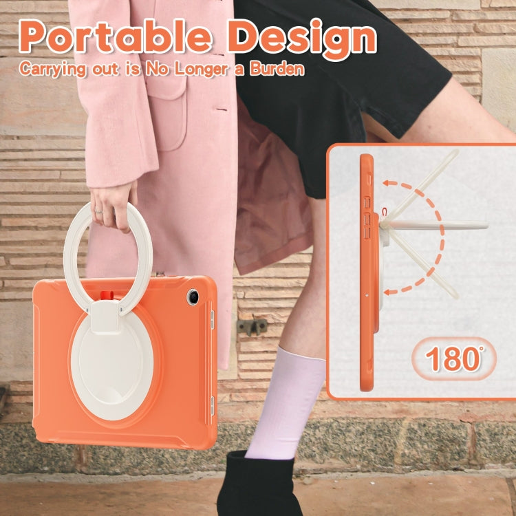 For Samsung Galaxy Tab A9+ / Tab A11+ Shockproof TPU + PC Protective Tablet Case(Living Coral) by bashfashion