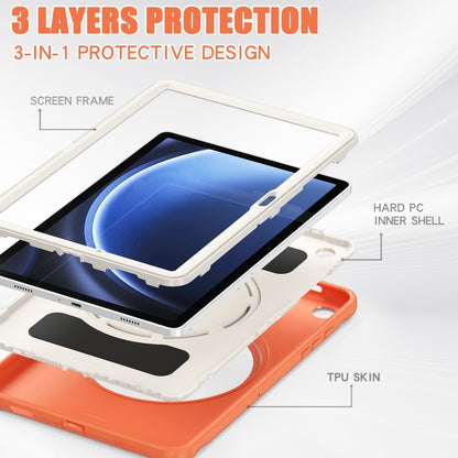 For Samsung Galaxy Tab A9+ / Tab A11+ Shockproof TPU + PC Protective Tablet Case(Living Coral) by bashfashion