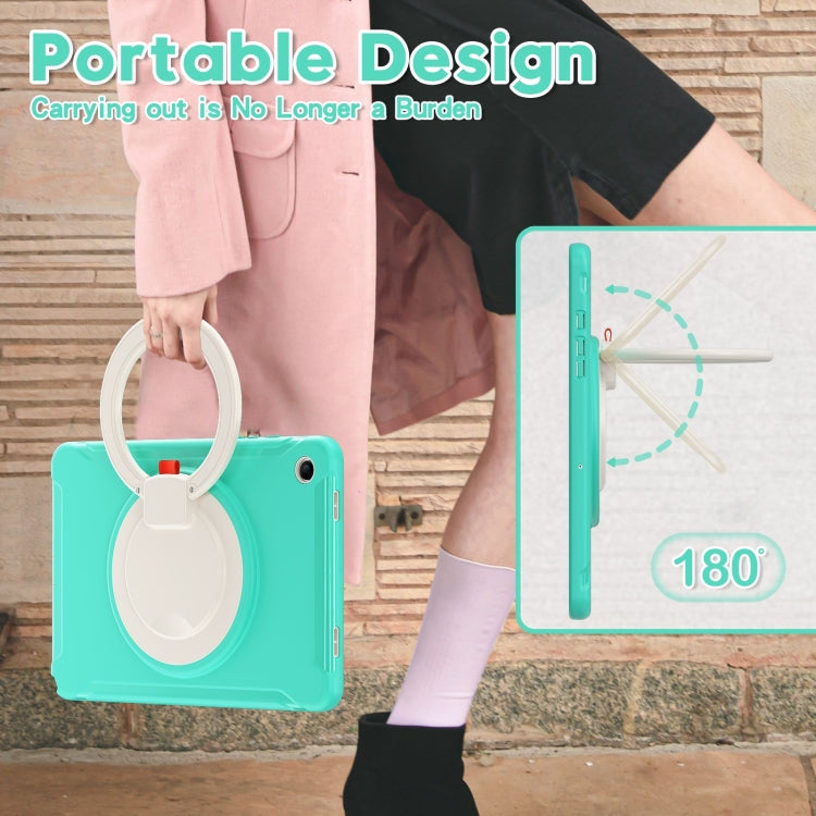 For Samsung Galaxy Tab A9+ / Tab A11+ Shockproof TPU + PC Protective Tablet Case(Mint Green) by bashfashion