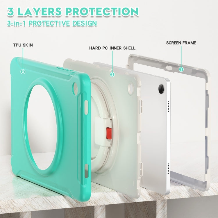 For Samsung Galaxy Tab A9+ / Tab A11+ Shockproof TPU + PC Protective Tablet Case(Mint Green) by bashfashion