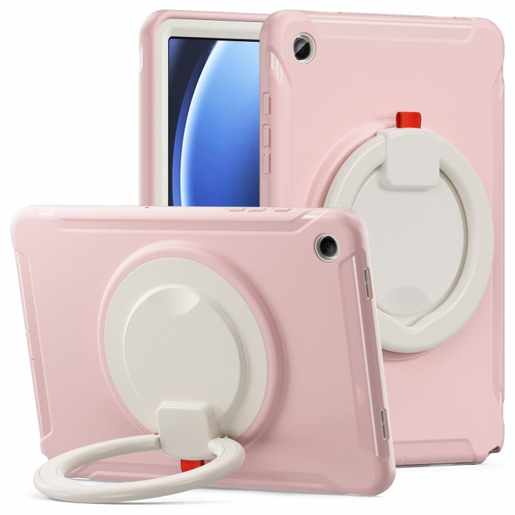 For Samsung Galaxy Tab A9+ / Tab A11+ Shockproof TPU + PC Protective Tablet Case(Cherry Blossoms Pink) by bashfashion