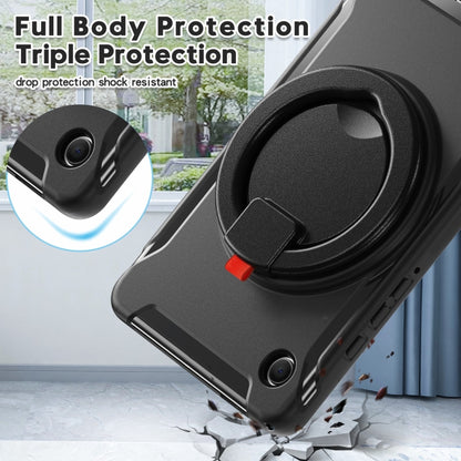 For Samsung Galaxy Tab A9 / Tab A11 Shockproof TPU + PC Protective Tablet Case(Black) by bashfashion