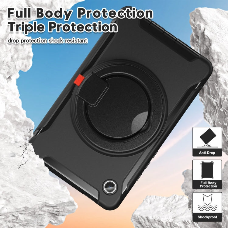 For Samsung Galaxy Tab A9 / Tab A11 Shockproof TPU + PC Protective Tablet Case(Black) by bashfashion