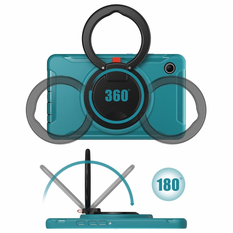 For Samsung Galaxy Tab A9 / Tab A11 Shockproof TPU + PC Protective Tablet Case(Blue) by bashfashion