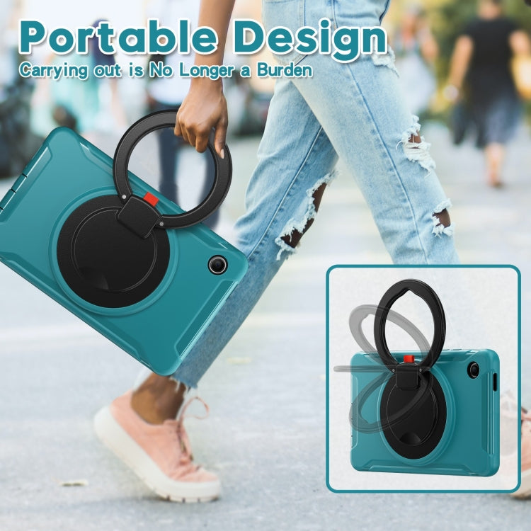 For Samsung Galaxy Tab A9 / Tab A11 Shockproof TPU + PC Protective Tablet Case(Blue) by bashfashion