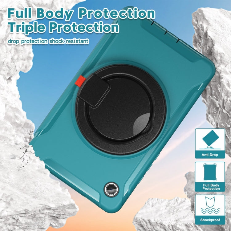 For Samsung Galaxy Tab A9 / Tab A11 Shockproof TPU + PC Protective Tablet Case(Blue) by bashfashion