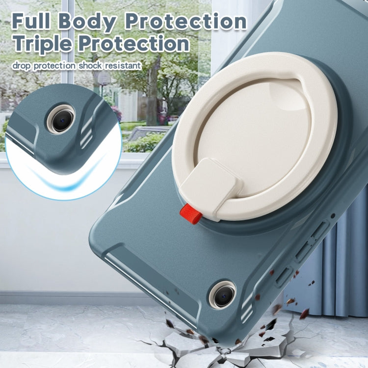 For Samsung Galaxy Tab A9 / Tab A11 Shockproof TPU + PC Protective Tablet Case(Cornflower Blue) by bashfashion