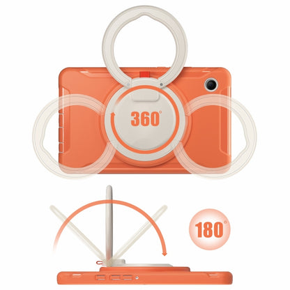 For Samsung Galaxy Tab A9 / Tab A11 Shockproof TPU + PC Protective Tablet Case(Living Coral) by bashfashion