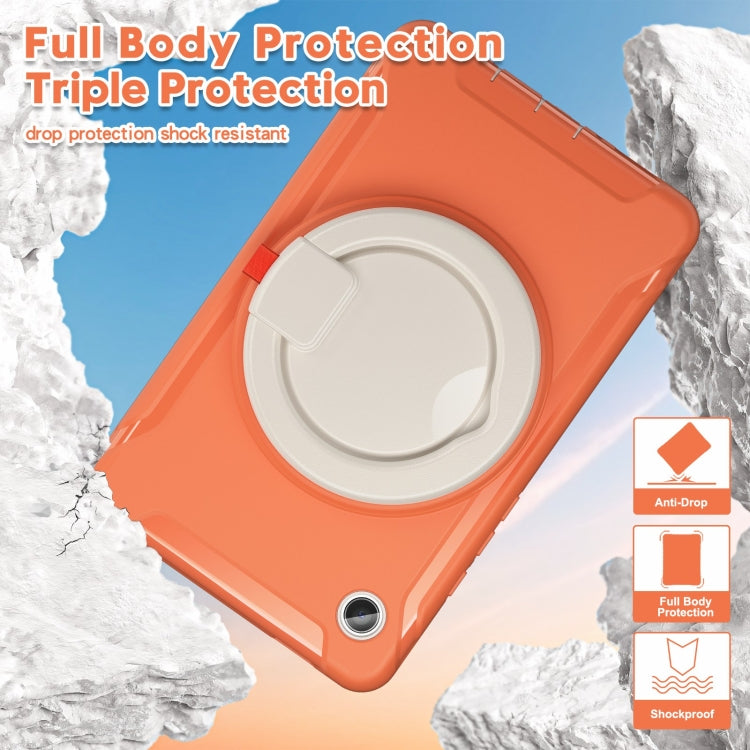 For Samsung Galaxy Tab A9 / Tab A11 Shockproof TPU + PC Protective Tablet Case(Living Coral) by bashfashion