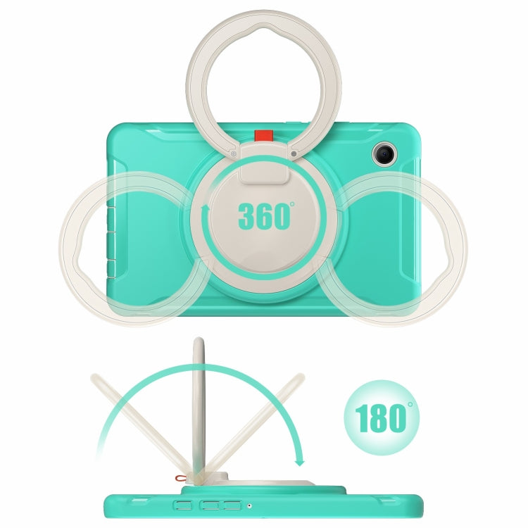 For Samsung Galaxy Tab A9 / Tab A11 Shockproof TPU + PC Protective Tablet Case(Mint Green) by bashfashion