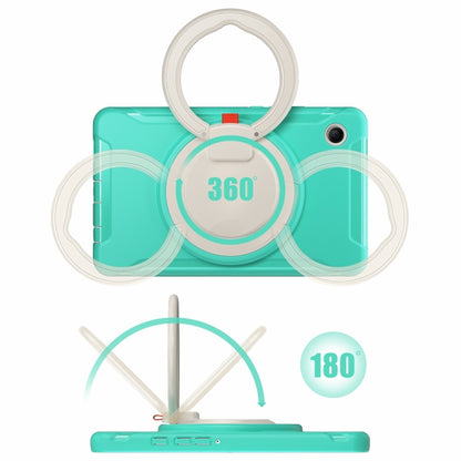 For Samsung Galaxy Tab A9 / Tab A11 Shockproof TPU + PC Protective Tablet Case(Mint Green) by bashfashion