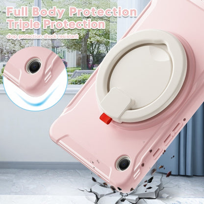 For Samsung Galaxy Tab A9 / Tab A11 Shockproof TPU + PC Protective Tablet Case(Cherry Blossoms Pink) by bashfashion