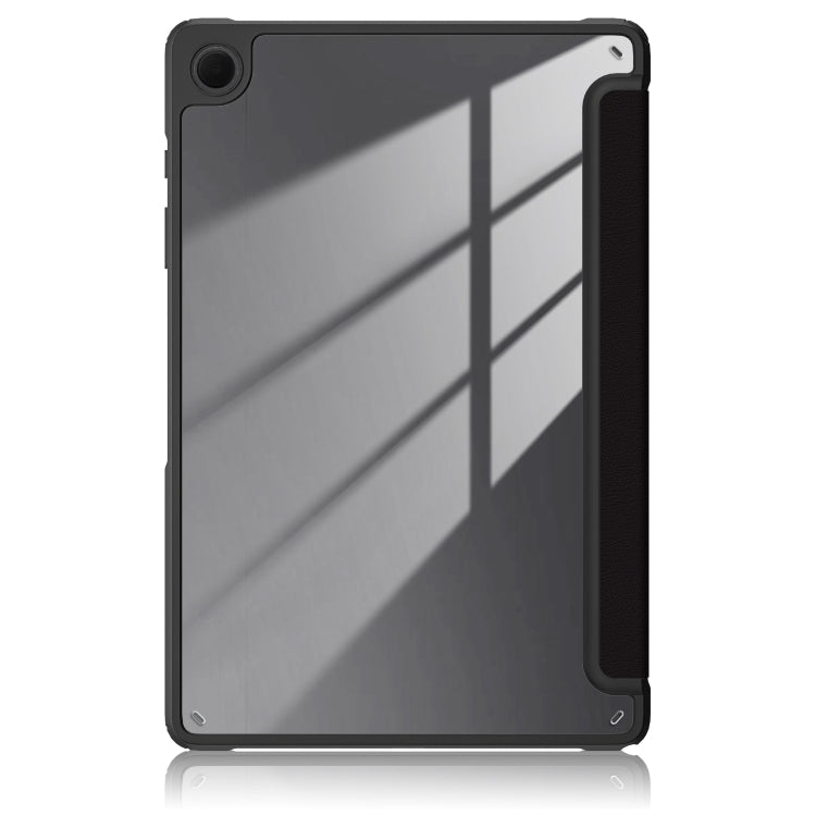 For Samsung Galaxy Tab A9+ / Tab A11+ Acrylic 3-folding Painted Smart Leather Tablet Case(Big Eyes ME) by bashfashion