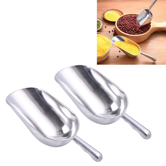 2 PCS Stainless Steel Multifunctional Shovel Aluminum Alloy Ice Shovel Food Tea Shovel Tea Spoon, Size:M by bashfashion