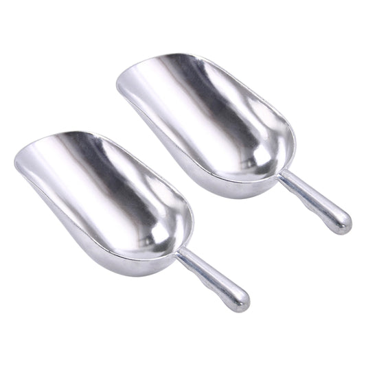 2 PCS Stainless Steel Multifunctional Shovel Aluminum Alloy Ice Shovel Food Tea Shovel Tea Spoon, Size:M by bashfashion