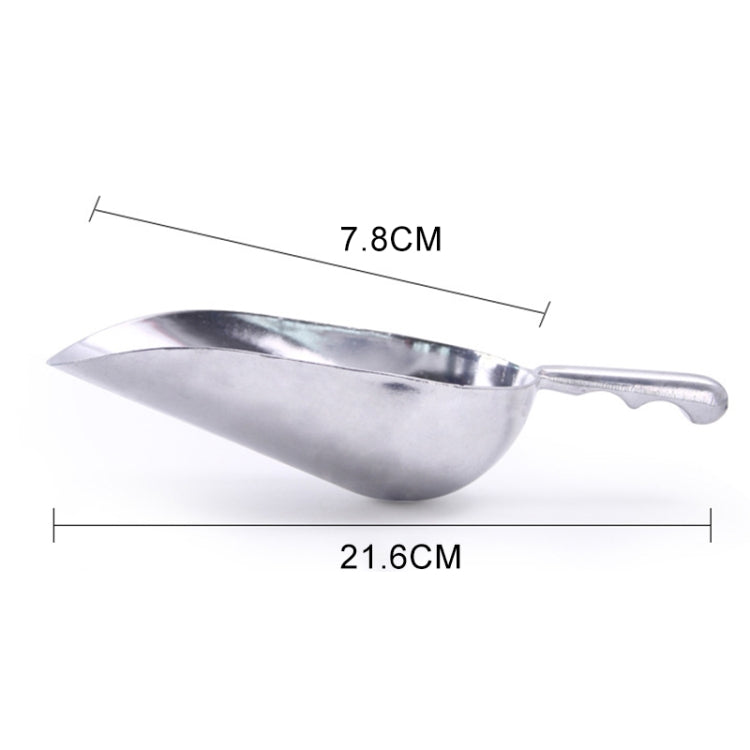 2 PCS Stainless Steel Multifunctional Shovel Aluminum Alloy Ice Shovel Food Tea Shovel Tea Spoon, Size:M by bashfashion