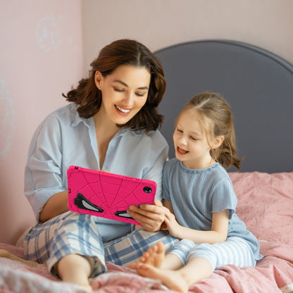 For Samsung Galaxy Tab A11+ / A9+ Spider Silicone Hybrid PC Shockproof Tablet Case(Strawberry Black) by bashfashion