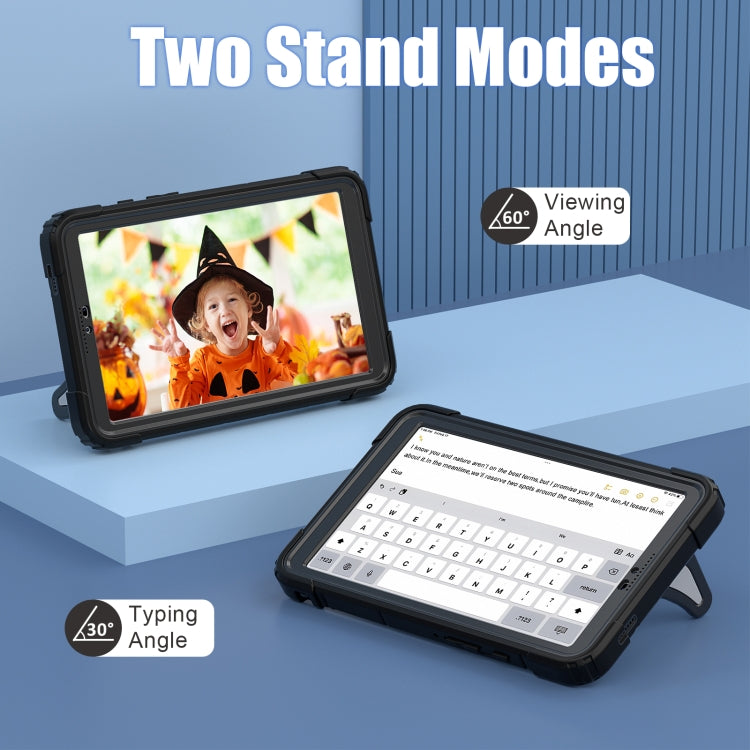 For Samsung Galaxy Tab A9 Spider Silicone Hybrid PC Shockproof Tablet Case(Black) by bashfashion