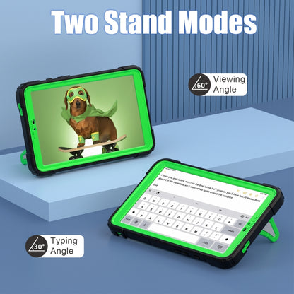 For Samsung Galaxy Tab A9 Spider Silicone Hybrid PC Shockproof Tablet Case(Black Green) by bashfashion