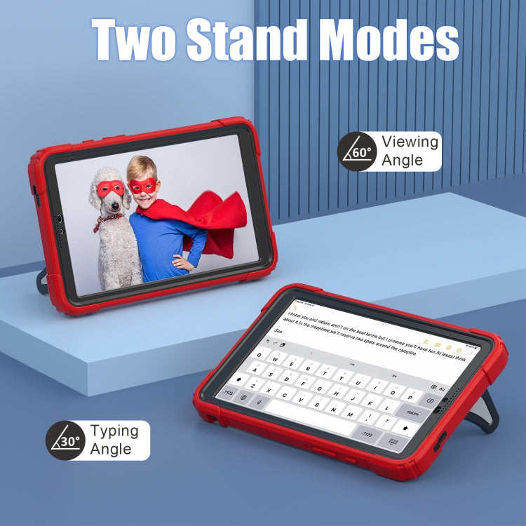 For Samsung Galaxy Tab A9 Spider Silicone Hybrid PC Shockproof Tablet Case(Red Black) by bashfashion